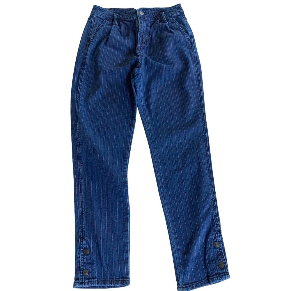 American Eagle Stretch Stripe Denim Womens Size 8